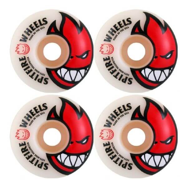 Spitfire Wheels Bighead 52mm 99a - White/Red (Set)